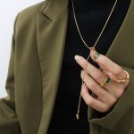 color: M045-Gold Sweater Chain 65cm