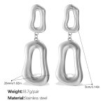 color: EH1190S Silver Earrings