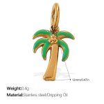 color: PJ661GNG Green Enamel Pendant