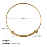 color: SZ275G Fine Gold Bangle