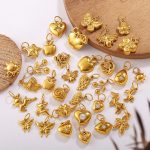 Creative Gold Mini DIY Butterfly Love Pendant Collection Stainless Steel 18K Gold Plating Small Accessories
