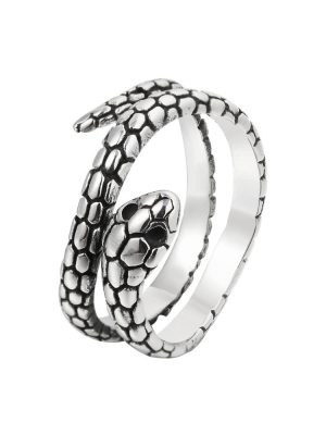 Popular Ornament Boys Snake Ring Domineering Personalized Retro