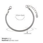 color: SL413S Silver Bracelet