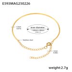 color: E593-Gold Bracelet