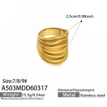 color: A503-Gold Ring / size: US 7
