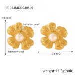 color: F1074-Gold Earrings