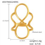 color: A937-Gold Ring / size: US 7