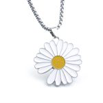 color: Daisy + Stainless Steel Chain