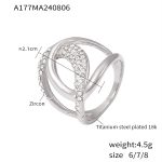 color: A177-Steel Color Ring / size: US 6