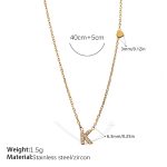 color: XL543WEGK Letter Necklace