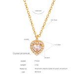 color: P1522-Heart Clear Crystal Zircon