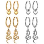 color: 2.5*12 Round Hanging Mamba Ear Cuff Gold MS-662A