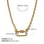 color: XL687G Gold Necklace