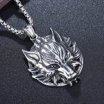 color: Big Tiger Head + Stainless Steel Chain