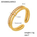 color: A056-Gold Ring / size: US 7