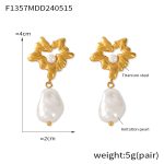 color: F1357-Gold Earrings