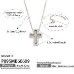 color: P895-D Style Steel Color Necklace 40.5+5cm