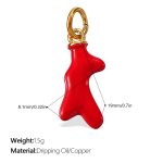 color: PJ614RDG Red Enamel Pendant