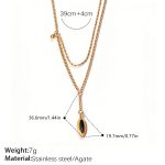 color: XL887BKG Black Agate Necklace