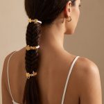 Light Extravagant Love Heart Flower Diverse Shape Metal Spacer Beads White Hair Ring Bracelet Hair Accessories Dual-Use Ornament