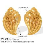 color: EH673G Without Stones Gold Earrings