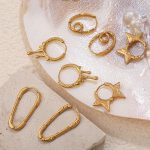 New Elegant Heart Earrings Earrings Valentine's Day Women's Light Luxury Ear Clip Plated 18K Gold Accessories Women