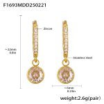 color: F1693-Gold Earrings
