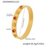 color: Z045-Gold-Red Bangle