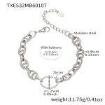 color: TXE532-Steel Color Bracelet 17+5cm
