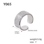 color: Y065-Steel Color Ring / size: US 7