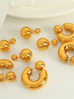 Stainless Steel Personality Simple Metal Light Luxury Temperament Spherical Design Ornament