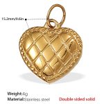 color: PJ444G Double-sided Solid Gold Pendant