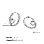 color: EH960S Silver Earrings