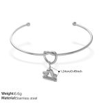 color: SZ347S-PJ431S9 Libra Steel Color Solid Pendant