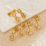 Personality Versatile Zircon Trade Stainless Steel Studs Women Do Not Fade Ear Rings