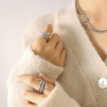 color: A132-Steel Color Ring / size: US 6