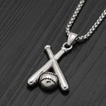 color: Baseball + Stainless Steel Chain