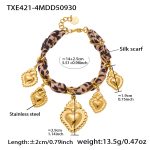 color: TXE421-4 Gold Bracelet -14+3cm