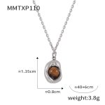 color: MMTXP110-Steel Color Necklace