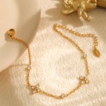 Bracelet Light Luxury Four-Leaf Clover Electroplating Advanced Zircon Plated 18K Adjustable Hand