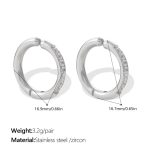 color: EH202WESL Silver Large Ear Clip