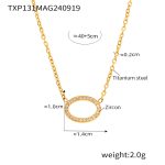 color: TXP131-Gold Necklace