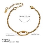 color: SL279G Gold Bracelet