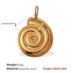 color: PJ296G Solid Gold Pendant