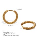 color: EH879G Gold Earrings