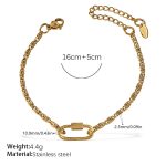 color: SL303G Gold Bracelet