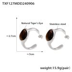 color: TXF127-Steel Color Earrings