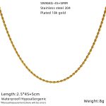 color: SN984G-45+5CM (Twisted Chain)