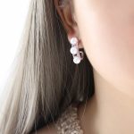 color: F872-Steel Color Earrings