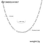 color: P873-Steel Color Fish Mouth Chain